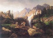 unknow artist Smugglers in the Tatra Mountains oil painting reproduction